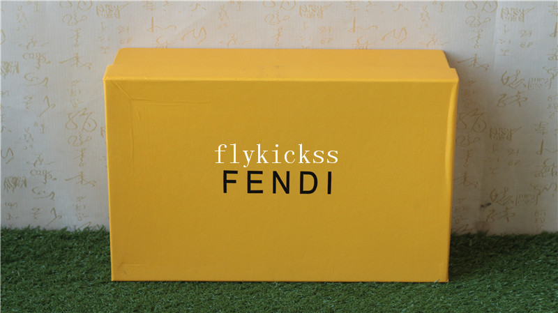 Fendi Spikes Sneaker Low Black Yellow Eye
